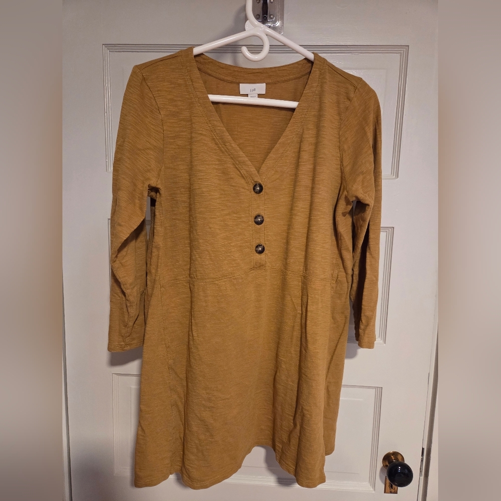 J. Jill Elliptical Slub-Knit Tunic